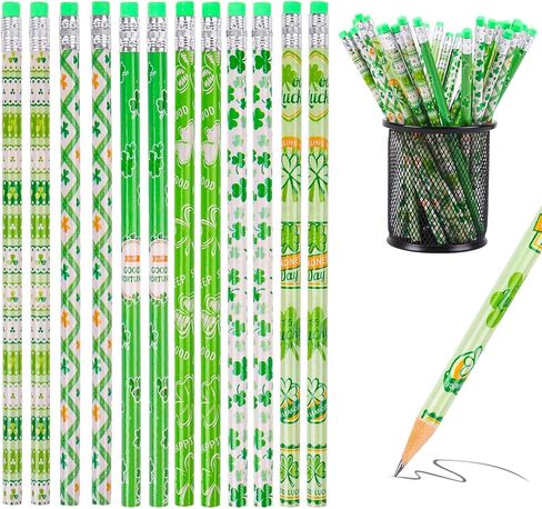 DIYASY 48 PCS سقوط أقلام الرصاص للأطفال ، أقلام الشكر بأقلام الشكر مع محورات متنوعة من قلم رصاص سقوط ملون مجموعة لجائزة الهالوين جائزة الجائزة لصالح اللوازم 12 تصميم in Kuwait