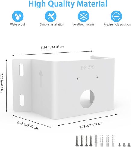 حامل زاوية الجدار الخارجي من HOLACA لنظام الأمان eufy PoE NVR S4 Max وكاميرا eufy Security eufyCam S4، eufy PoE Bullet-PTZ Cam S4 Max Mount in Saudi Arabia