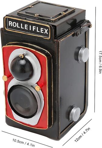 PerGar Retro Camera Decor, Mini Camera Prop Camera Ornament, Camera Model Ornament, Decorative Camera Crafts, Wrought Iron Mini Vintage Camera Decor for Desktop Decoration Photography in Saudi Arabia