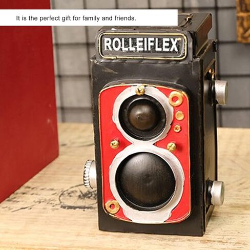 PerGar Retro Camera Decor, Mini Camera Prop Camera Ornament, Camera Model Ornament, Decorative Camera Crafts, Wrought Iron Mini Vintage Camera Decor for Desktop Decoration Photography in Saudi Arabia