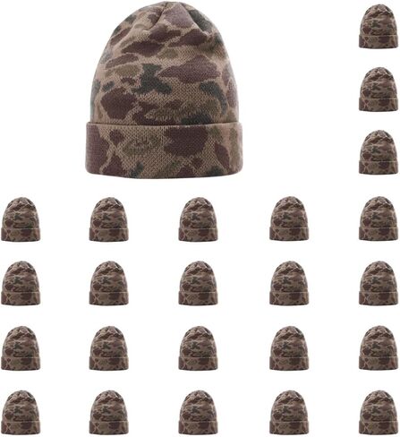 قبعة شتوية مزدوجة الطبقات من Richardson 126 Duck Camo | قبعة محبوكة من مزيج البوليستر عالي التمدد من الأكريليك | العبوات السائبة المتاحة in Kuwait