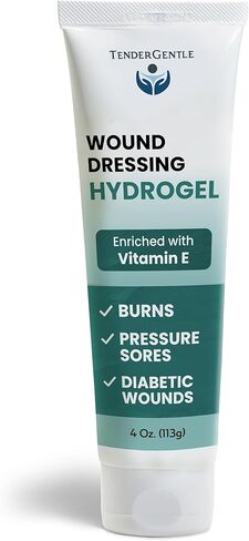 Hydrogel Wound Dressing Gel - Pack of 3 4 oz Amorphous Hydrogel for Wound Care - Enriched with Vitamin E - Good for Medical Facilities, First Aid Kits, and Nursing Homes in Saudi Arabia
