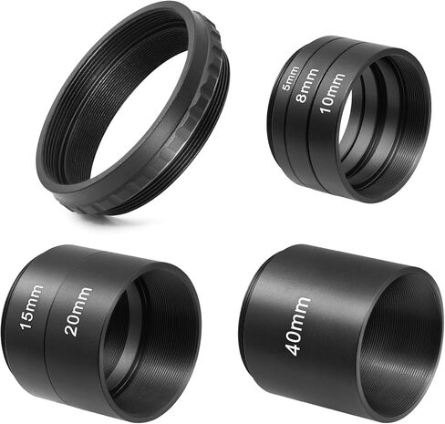 Astromania 7.5mm T2 Extension Ring - Bundle with - T2-Extension Tube Kit 5 8 10 15 20 40mm in Saudi Arabia