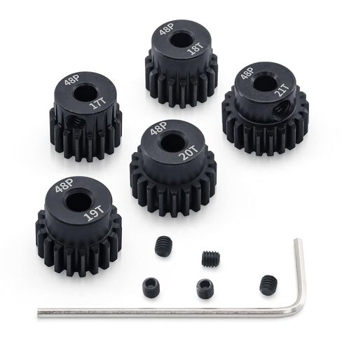 48P 25T 26T 27T 28T 29T Pinion Gear Sets with Screwdrivers for 3.175mm Shaft Brushless Brush Motor Compatible with Arrma HPI Kyosho Losi Axial Traxxas Tamiya 1/10 RC Car Monster Truck Buggy in Saudi Arabia