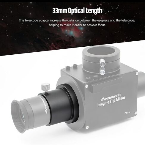Astromania M42X0.75 Female Thread to 1.25" Adapter - Bundle with - 2X Barlow Lens Upgraded 1.25 inch in Saudi Arabia