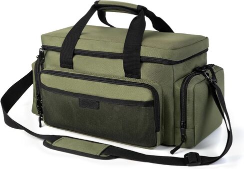 VJI Heavy Duty Tool Bag with Multi-Pockets, Portable Storage Bag with Large Zipper, Carrying Toolbag with Adjustable Shoulder Strap and Ergonomic Handle, Repairman, Carpenters, Handyman, Black in Saudi Arabia