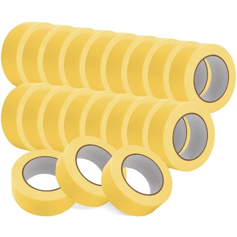 Frienda 20 Rolls Automotive Refinish Mankking Bulk Set Cars Cars Auto Body Paint Tape Painters Multi Guff ، 1.4 Inch × 60 ياردة (أصفر) in Kuwait
