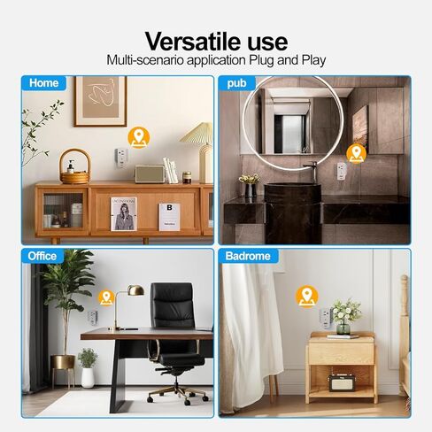 كاميرا مراقبة بمقبس ULar، كاميرا واي فاي صغيرة بدقة 1080 بيكسل FHD مع شحن 3 أجهزة، بطاقة SD مدمجة سعة 32 جيجابايت، كشف الحركة عن بعد في الوقت الحقيقي، لاسلكي متعدد الوظائف يعمل بالحائط ذكي داخلي (بدون صوت) in Kuwait