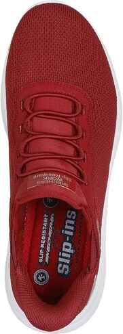 Skechers - Womens Work: Squad Chaos Sr - Jasul سهل الارتداء، اللون أحمر، المقاس: 11 M US in Saudi Arabia