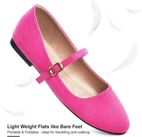 SAILING LU Mary Jane Shoes Women's Flats Dress Shoes for Women Dressy Comfortable Square Toe Slip-On Ballerina Walking Flats Shoes in Saudi Arabia