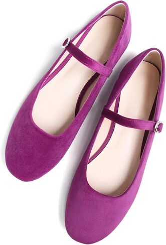 SAILING LU Mary Jane Shoes Women's Flats Dress Shoes for Women Dressy Comfortable Square Toe Slip-On Ballerina Walking Flats Shoes in Saudi Arabia