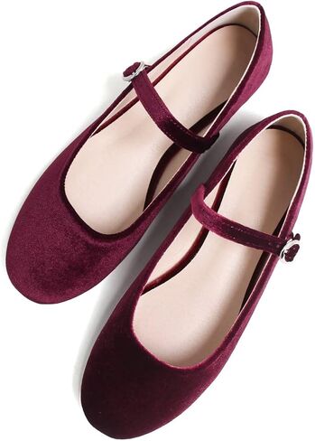 SAILING LU Mary Jane Shoes Women's Flats Dress Shoes for Women Dressy Comfortable Square Toe Slip-On Ballerina Walking Flats Shoes in Saudi Arabia