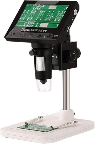 مجهر رقمي 1200X مجهر لحام للعملة المعدنية 12MP PCB إصلاح الدائرة المكبر متوافق مع نظام التشغيل Windows/Mac (DM4-Z01B019) in Kuwait
