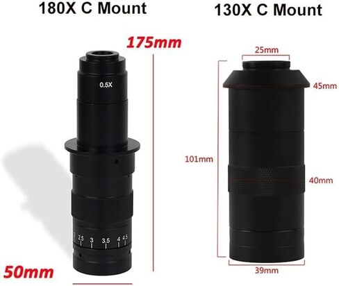 مجهر رقمي مجهر صناعي بقاعدة معدنية مجموعة مجاهر رقمية 1080P 48MP/38MP/13M HDMI، ضوء حلقة LED in Kuwait