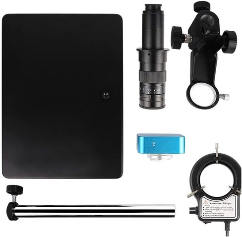 مجهر رقمي مجهر صناعي بقاعدة معدنية مجموعة مجاهر رقمية 1080P 48MP/38MP/13M HDMI، ضوء حلقة LED in Kuwait