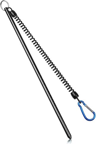Scuba Diving Stick, 13'' Aluminium Alloy Lobster Tickle Stick Pointer Rod with Stretchable Lanyard, Measuring Scale and Aluminum Safety Spring Hook for Scuba Diving, Snorkeling Blue in Saudi Arabia