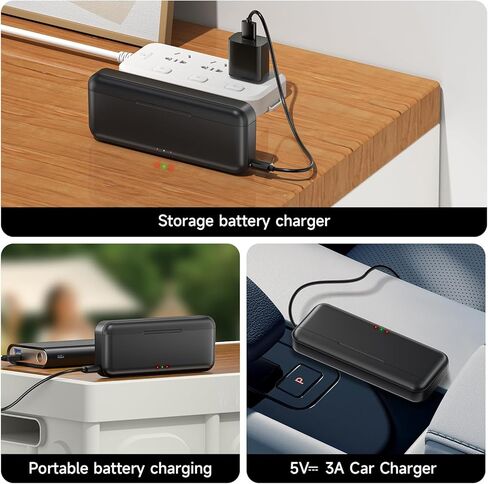 360 Ace Pro 2 Battery with Charger Kit, 2 Pack 2400mAh Batteries with 3-Channel LED Universal Charger Hub for Insta360 Ace/Ace Pro/Ace Pro 2 Action Camera Accessories in Saudi Arabia