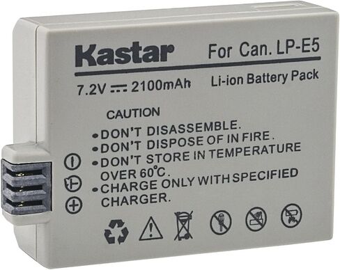 بطارية Kastar LP-E5 7.2 فولت 2100 مللي أمبير بديلة لبطارية Canon LP-E5 LPE5، شاحن Canon LC-E5، LC-E5C، LC-E5E in Kuwait