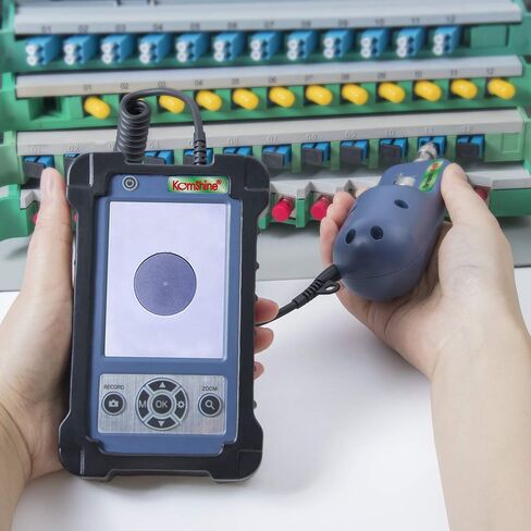 Fiber Optic Inspection Probe 3.5Inch LCD Screen 400x Magnification Video Probe with SC, LC Male/Female+Core Alignment Fusion Splicer Komshine EX39 Full Splicing Kit with Cleaver in Saudi Arabia
