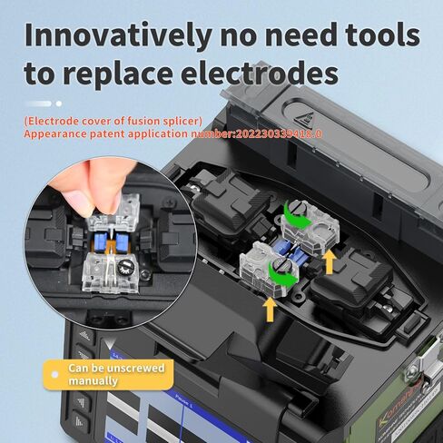 Fiber Optic Inspection Probe 3.5Inch LCD Screen 400x Magnification Video Probe with SC, LC Male/Female+Core Alignment Fusion Splicer Komshine EX39 Full Splicing Kit with Cleaver in Saudi Arabia