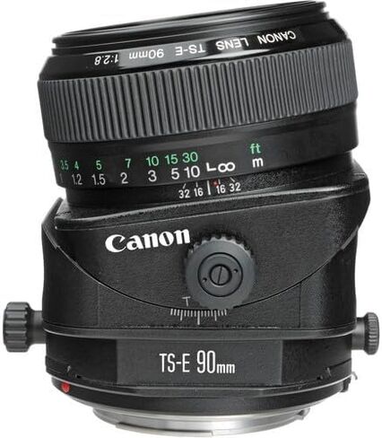 عدسة Canon TS-E مقاس 90 مم f/2.8 قابلة للإمالة | التحكم في المنظور مع التركيز اليدوي والعمق الإبداعي للمجال| رائعة للهندسة المعمارية والتصوير الفوتوغرافي في الاستوديو (2544A003) + محول EF-EOS R + حقيبة + بطاقة سعة 64 جيجابايت in Saudi Arabia