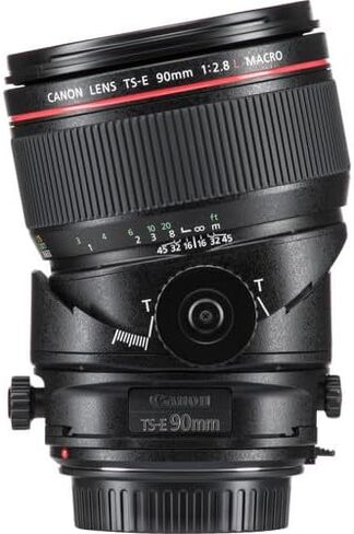 Canon TS-E 90mm f/2.8L Macro Tilt-Shift Lens| L-Series Prime with Perspective Control & Close-Focus Macro| Perfect for Architecture & Studio Photography (2274C002) + Adapter EF-EOS R + Bag + 64GB Card in Saudi Arabia