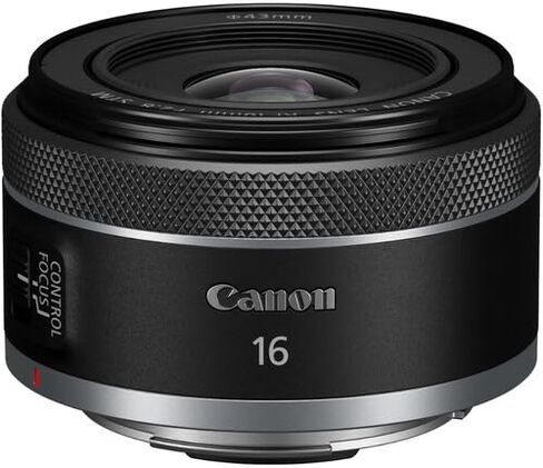 Canon RF 16mm f/2.8 STM Lens| Ultra-Wide Angle Prime with Bright f/2.8 Aperture & Compact Lightweight Design| Perfect for Travel & Landscape Photography (5051C002) + Adapter EF-EOS R + Bag + 64GB Card in Saudi Arabia