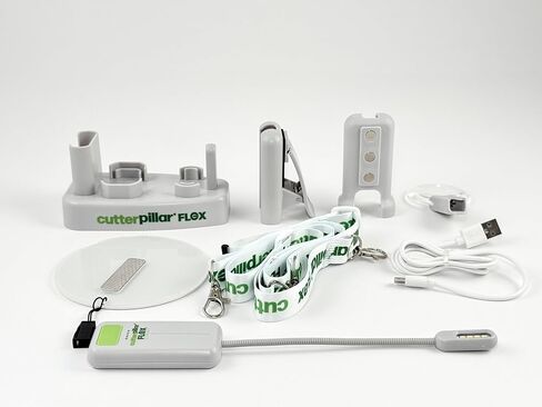 مجموعة ملحقات Cutterpillar Flex ، وملحقات LED LED مع قاعدة شحن ، والزجاج المكبرة ، والهود ، والحبل لصياغة الصياغة in Kuwait