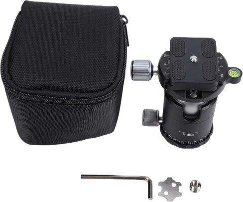 Yunseity 36mm Metal Ball Head, 8KG Load Capacity Tripod Ball Head with 1/4 Inch Plate, 360 Degree Panorama Rotation for DSLR Camera Tripod Monopod in Saudi Arabia