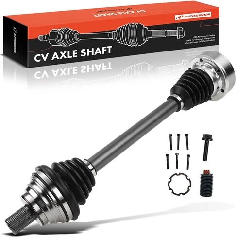 مجموعة عمود المحور A-Premium CV متوافقة مع Volkswagen Jetta 2005-2014، Rabbit 2006-2009، Bora 2008 2010، 1.9L 2.0L 2.5L، جانب السائق الأيسر الأمامي، استبدال # 1K0407271AT in Saudi Arabia
