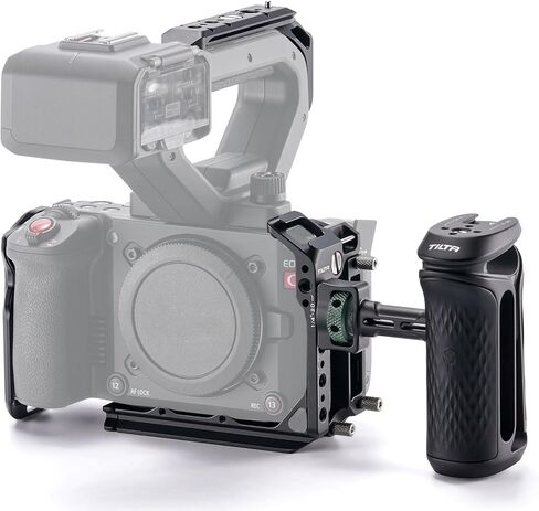 مجموعة قاعدة قفص الكاميرا Tilta المتوافقة مع كاميرا Canon C50 | تصميم وحدات كامل/نصف قفص | لوحة سفلية Arca، سكة الناتو، حذاء بارد + 2* بطارية LP-E6P قابلة لإعادة الشحن بقدرة 2400 مللي أمبير في الساعة مع مدخل USB-C in Kuwait