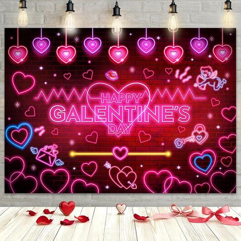 MEHOFOND 7x5ft Galentines يوم خلفية Galentine's الفتيات ليلة الزينة راية الفتيات موضوع حزب السيدات عيد الحب حفلة التصوير خلفية عيد Galentine's يوم الصورة كشك الدعائم in Saudi Arabia