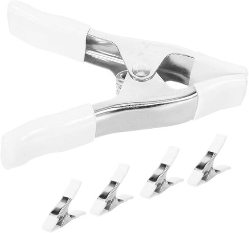 5pcs Spring Clamp Backdrop Clips White Plastic Heavy Duty Clamps for Background Stand in Saudi Arabia