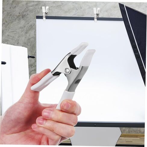 5pcs Spring Clamp Backdrop Clips White Plastic Heavy Duty Clamps for Background Stand in Saudi Arabia