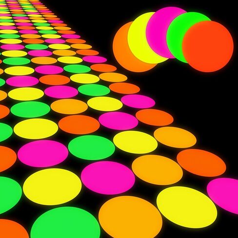 25 Sheets Neon Paper - 250 gsm 5 Colors Neon Construction Paper, UV and Blacklight Reactive, Easy to Cut, Lightweight - Сolorful Сardstock for Crafts, DIY Dance Floor & Birthday Party Decorations in Kuwait