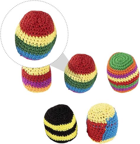 5Pcs Woolen Yarn Sandbag Game Indoor Outdoor Activity Balls for Individual Group Play Fun Engaging Game Random Color in Saudi Arabia