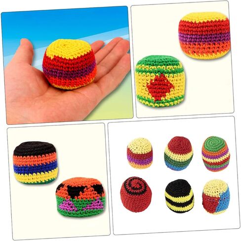 5Pcs Woolen Yarn Sandbag Game Indoor Outdoor Activity Balls for Individual Group Play Fun Engaging Game Random Color in Saudi Arabia
