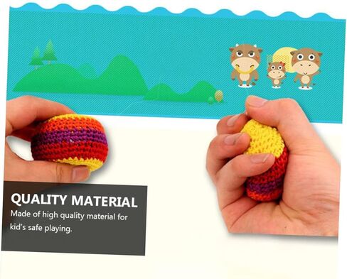 5Pcs Woolen Yarn Sandbag Game Indoor Outdoor Activity Balls for Individual Group Play Fun Engaging Game Random Color in Saudi Arabia