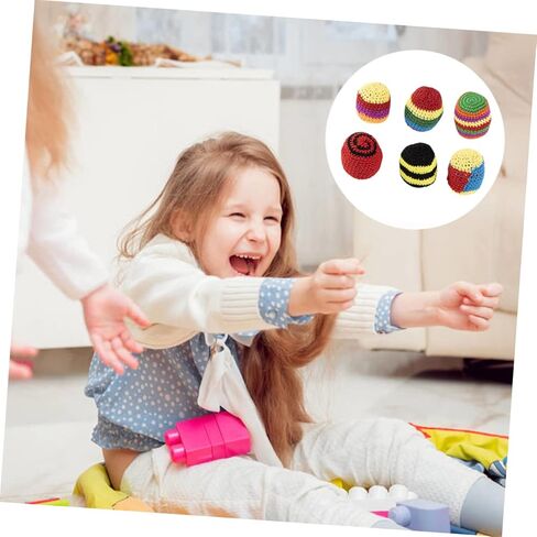 5Pcs Woolen Yarn Sandbag Game Indoor Outdoor Activity Balls for Individual Group Play Fun Engaging Game Random Color in Saudi Arabia