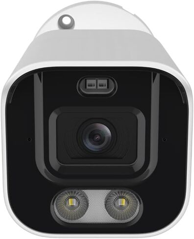 AngelCamera Two - كاميرا أمان خارجية/داخلية بدقة 8 ميجابكسل بدقة 4K مع خاصية الردع الذكي، وصوت ثنائي الاتجاه، وإنذار صفارة الإنذار، ورؤية بالألوان الكاملة ليلاً ونهارًا مع إضاءة ذكية، وتوافق مع العلامات التجارية المتعددة in Kuwait