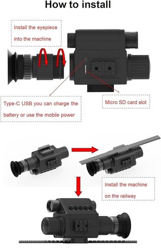 كاميرا M5 الرقمية 1080P للرؤية الليلية والنهارية نطاق بندقية الصيد أحادية العين مع 850 أو 940 نانومتر IR (M5-50-IR940-GP) in Kuwait