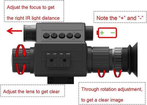 كاميرا M5 الرقمية 1080P للرؤية الليلية والنهارية نطاق بندقية الصيد أحادية العين مع 850 أو 940 نانومتر IR (M5-50-IR940-GP) in Kuwait