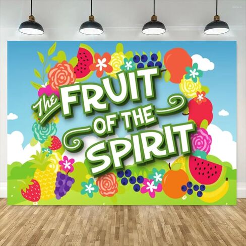 The Fruit Spirit Watermelon Strawberry Background Banana Photo Studio Birthday Backdrop Vinyl Banner〈7x5FT〉 in Saudi Arabia