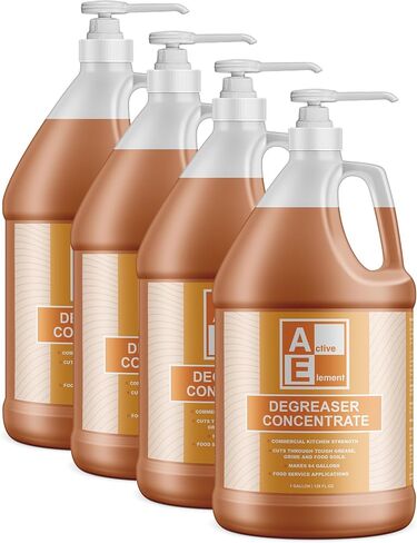 يركز Degreaser - على ثقيل - يجعل 64 جالونًا من قوة المطبخ التجاري - يزيل الشحوم القاسية والأوساخ والتربة الغذائية - رهيب أرضيات المطعم in Kuwait