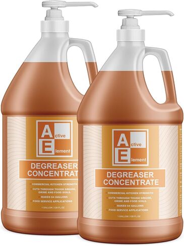 يركز Degreaser - على ثقيل - يجعل 64 جالونًا من قوة المطبخ التجاري - يزيل الشحوم القاسية والأوساخ والتربة الغذائية - رهيب أرضيات المطعم in Kuwait