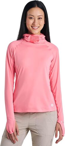 Coolibar Upf 50+ Women’s Vented Paros Fishing Hoodie ، White ، X -Small ، Solid - Sun Sun Sun in Saudi Arabia