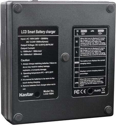Kastar LCD Dual Fast Charger Replacement for Sony NP-F970 NP-F960 F970 F960 F975 F950 DCR-VX2100 HDR-AX2000 FX1 FX7 FX1000 HVR-HD1000U V1U Z1P Z1U Z5U Z7U HXR-MC2000U MVC-FDR1 NEX-EA50UH FS100U FS700U in Saudi Arabia