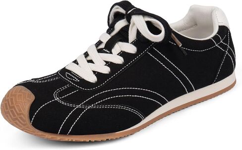 Sneakers for Women Casual Lightweight Tennis Shoes Comfortable Lace up Women's Wide Toe Fashion Sneakers in Saudi Arabia