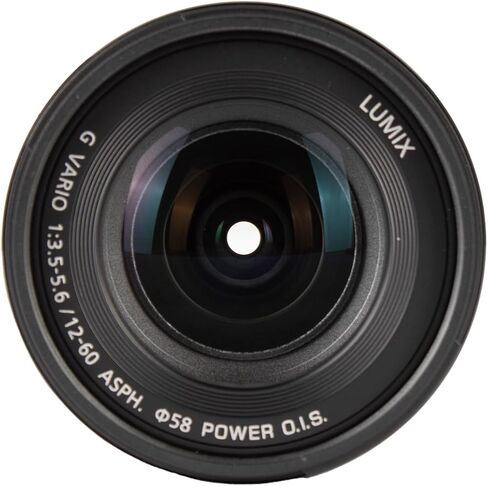 باناسونيك لوميكس جي فاريو 12-60 ملم f/3.5-5.6 ASPH. قوة O.I.S. عدسة تكبير مكافئة لـ Micro Four Thirds مقاس 24-120 مم مع بطاقة ذاكرة سعة 64 جيجابايت ومجموعة تنظيف + المزيد (9 عناصر) in Kuwait