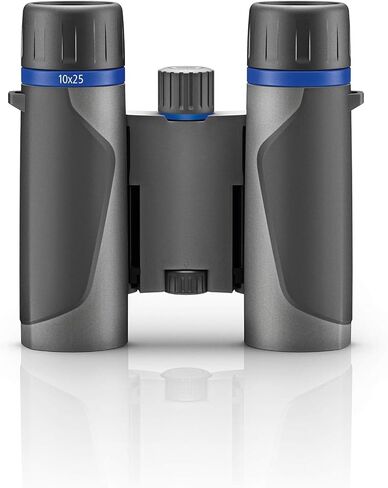منظار Zeiss Terra Pocket مقاس 8 × 25 باللون الرمادي للبالغين - منظار سفر مدمج عالي القوة ومقاوم للماء لمشاهدة الطيور، مناظير صغيرة خفيفة الوزن للاستخدام الخارجي مع واقي مضاد للضباب للصيد in Saudi Arabia